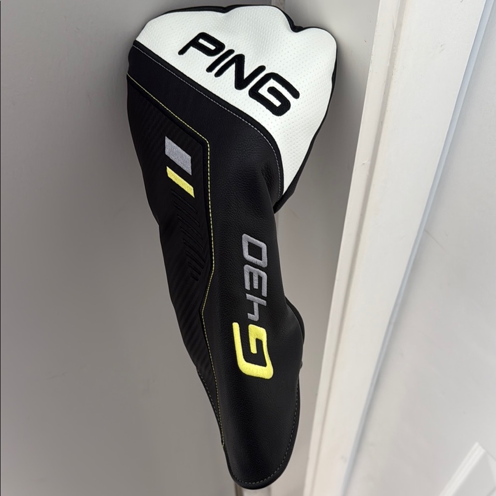 New PING Black and White G430 Headcover with Yellow Accents